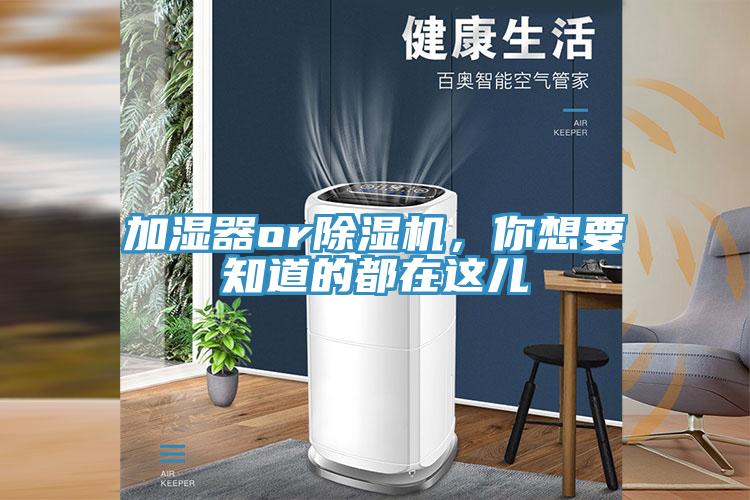 加濕器or除濕機，你想要知道的都在這兒