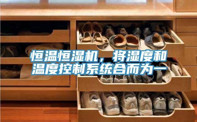 恒溫恒濕機，將濕度和溫度控制系統合而為一
