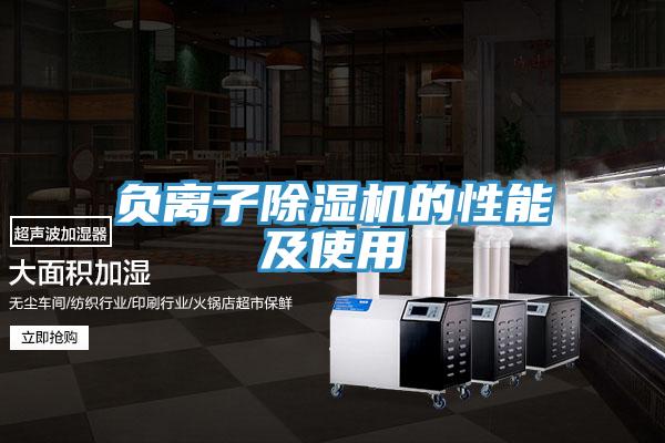 負(fù)離子除濕機(jī)的性能及使用