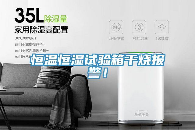 恒溫恒濕試驗箱干燒報警！