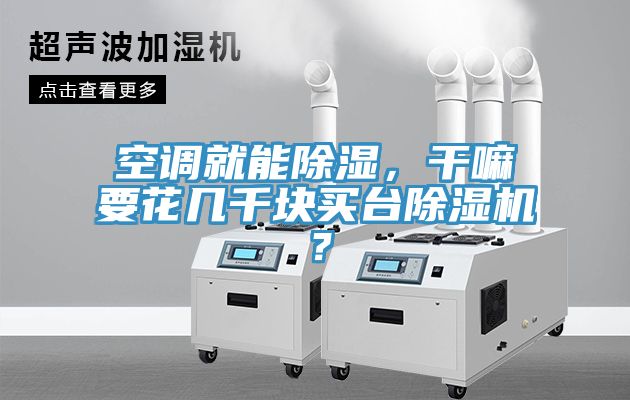 空調就能除濕，干嘛要花幾千塊買臺除濕機？