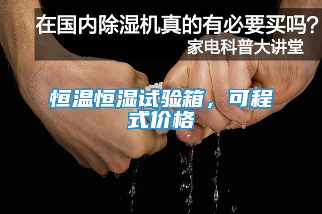 恒溫恒濕試驗(yàn)箱，可程式價(jià)格