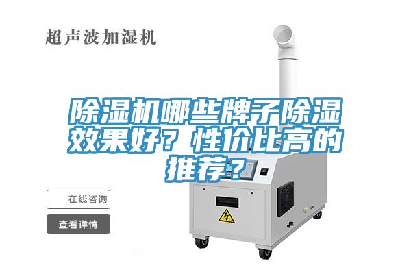 除濕機哪些牌子除濕效果好？性價比高的推薦？