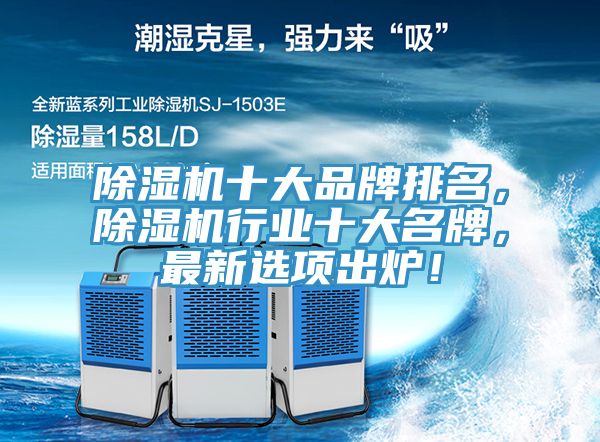 除濕機十大品牌排名，除濕機行業十大名牌，最新選項出爐！
