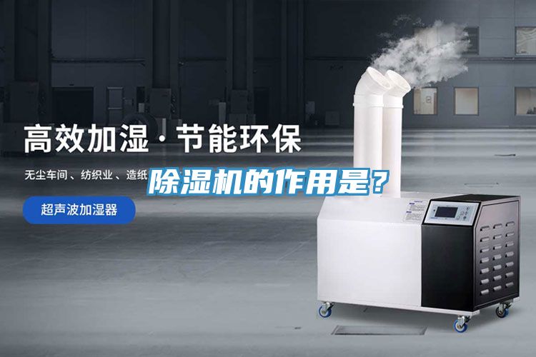 除濕機的作用是？